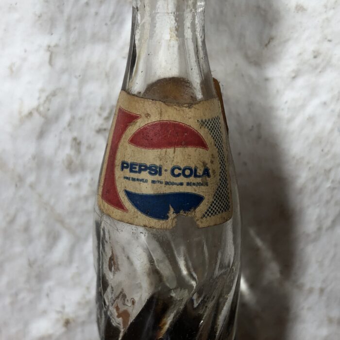 Lot 25: Miniature Vintage Pepsi-Cola Glass Bottles in Crate - Image 6