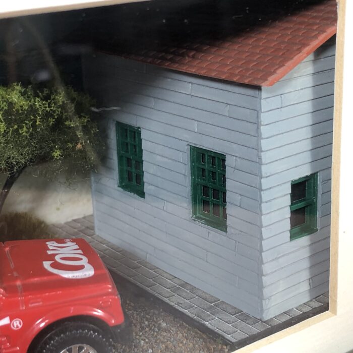 Lot 13: Coca Cola Model Car Framed in Handmade Lightbox - Image 4