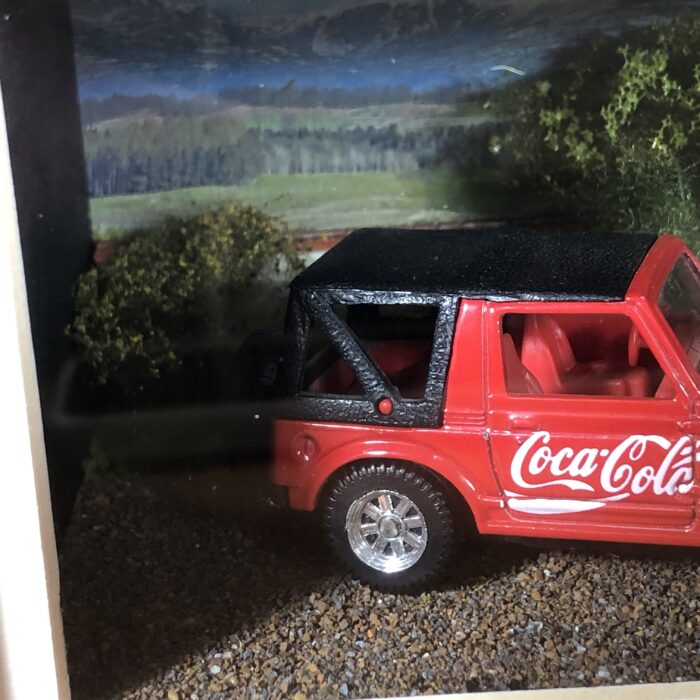 Lot 13: Coca Cola Model Car Framed in Handmade Lightbox - Image 5