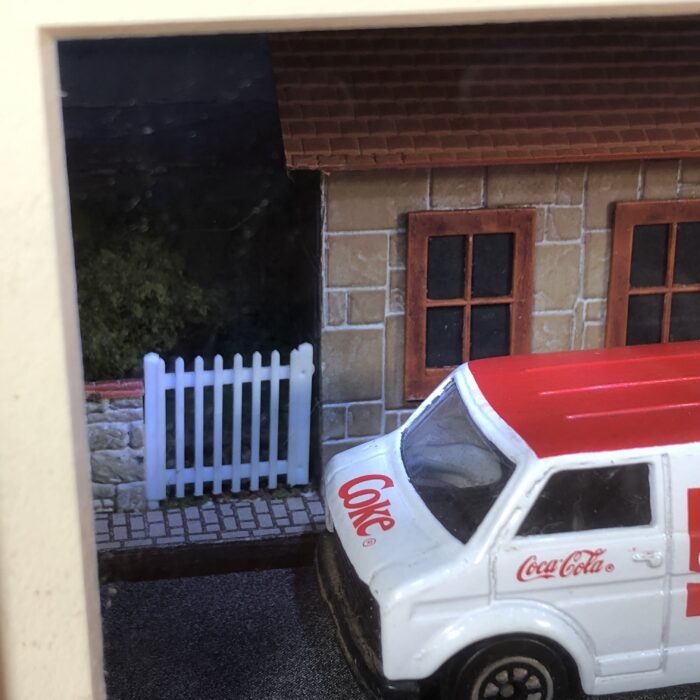 Lot 14: Coca Cola Model Car Framed in Handmade Lightbox - Image 3