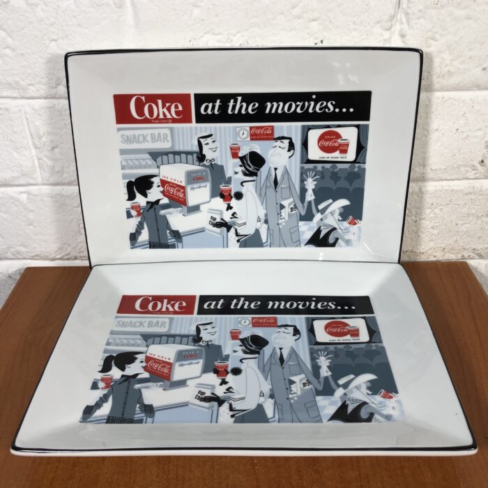 Lot 141: Coca Cola 'Coke at the Movies' Porcelain Plates