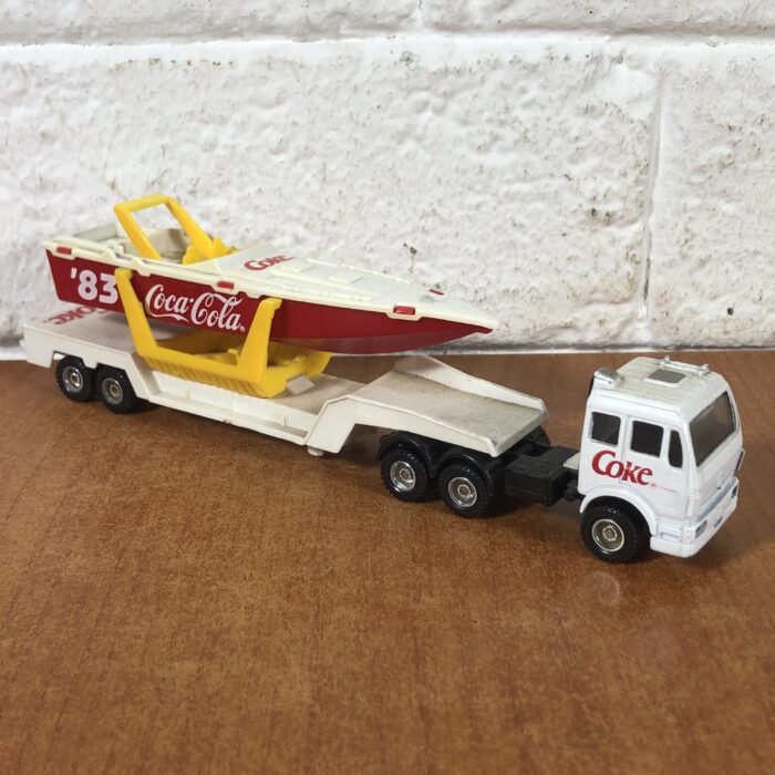 Lot 148: Coca Cola Powerboat on Transporter Model