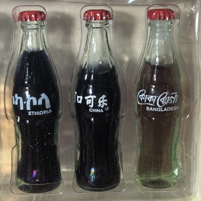 Lot 178: Coca Cola 'In The World' Miniature Glass Bottle Set - Image 3