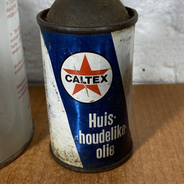 Vintage Valvoline Grease & Caltex Oil Containers - Image 6