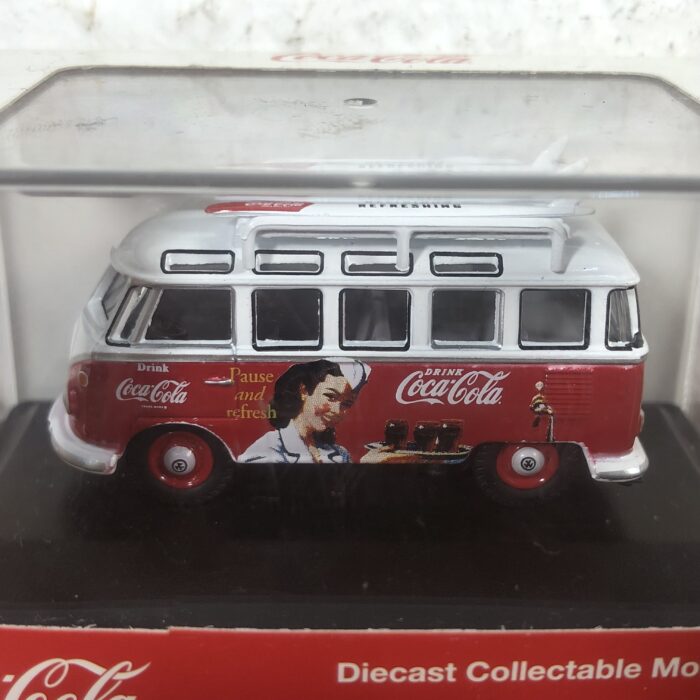 Lot 210: Miniature Coca Cola Volkswagen T1 Bus Model - Image 2