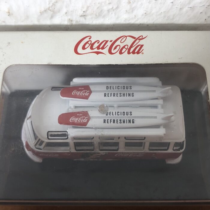 Lot 210: Miniature Coca Cola Volkswagen T1 Bus Model - Image 3