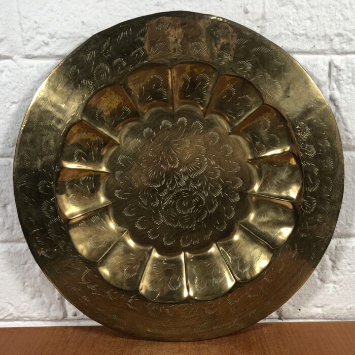 Lot 34: Vintage Brass Decorative Wall Plates (Made in India) - Image 2