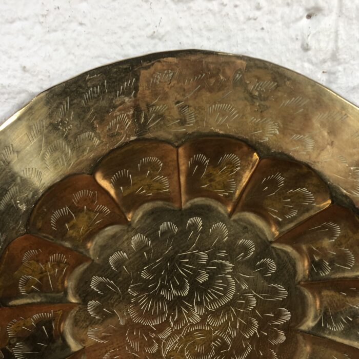 Lot 34: Vintage Brass Decorative Wall Plates (Made in India) - Image 8