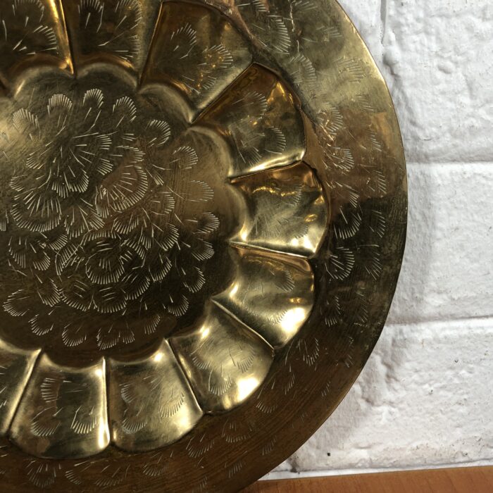 Lot 34: Vintage Brass Decorative Wall Plates (Made in India) - Image 4