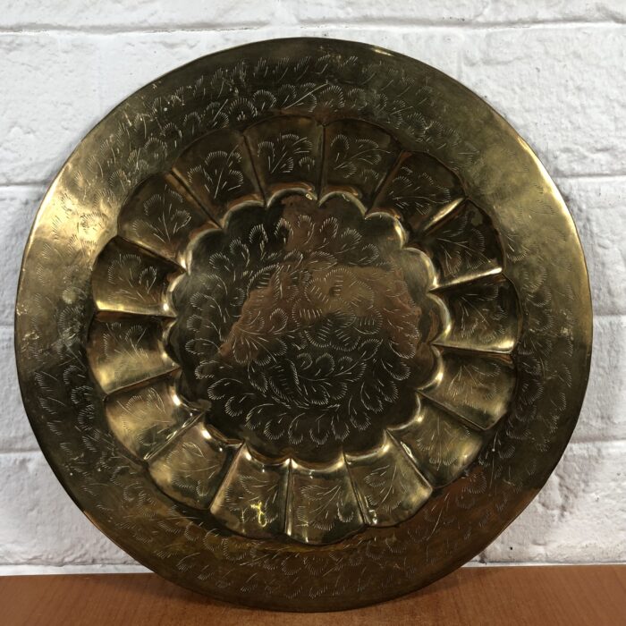 Lot 34: Vintage Brass Decorative Wall Plates (Made in India) - Image 7