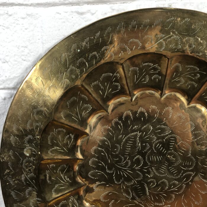 Lot 34: Vintage Brass Decorative Wall Plates (Made in India) - Image 3