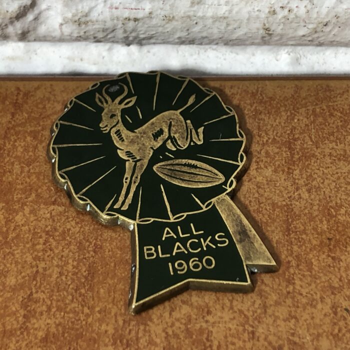 Vintage 1960 All Blacks / Springbok Tour Pin Badge