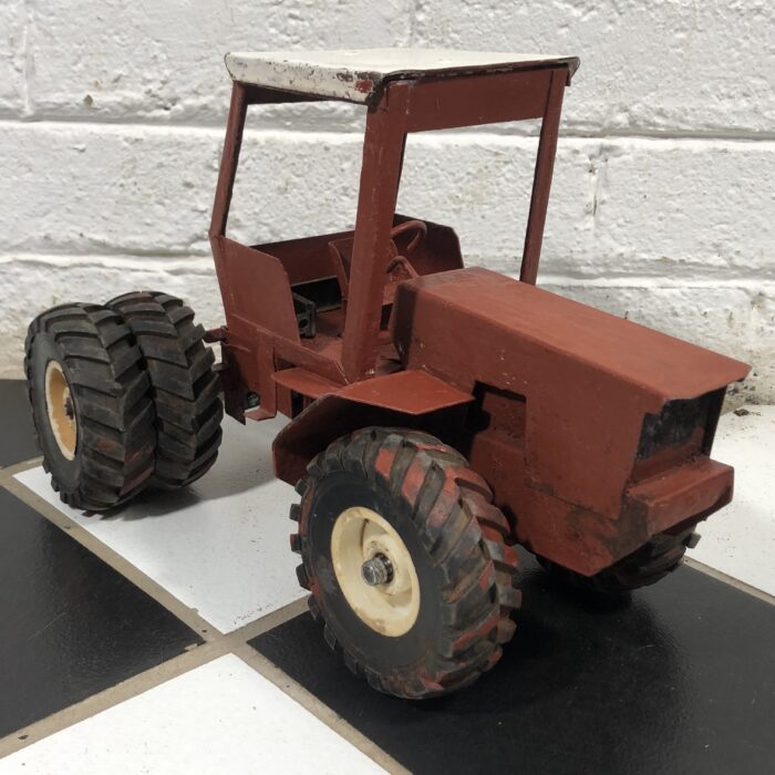 Vintage Metal Tractor & Plough Model - Image 2