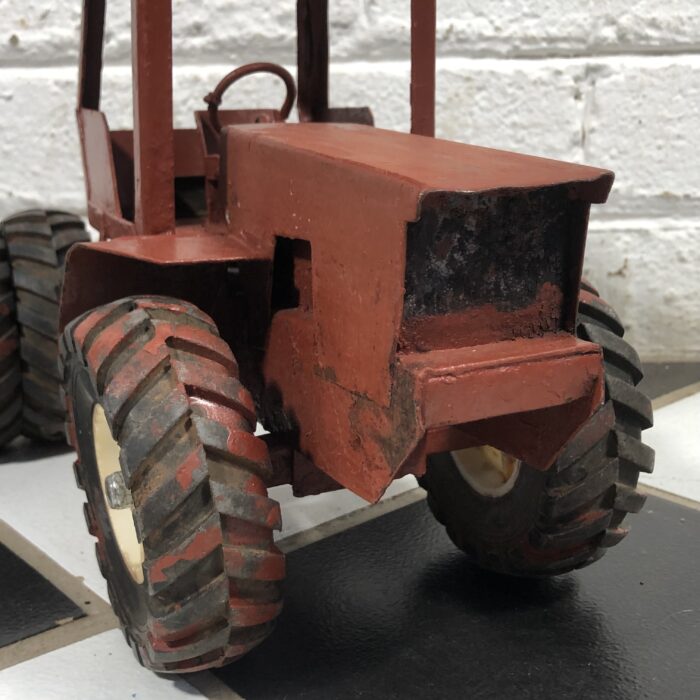 Vintage Metal Tractor & Plough Model - Image 4