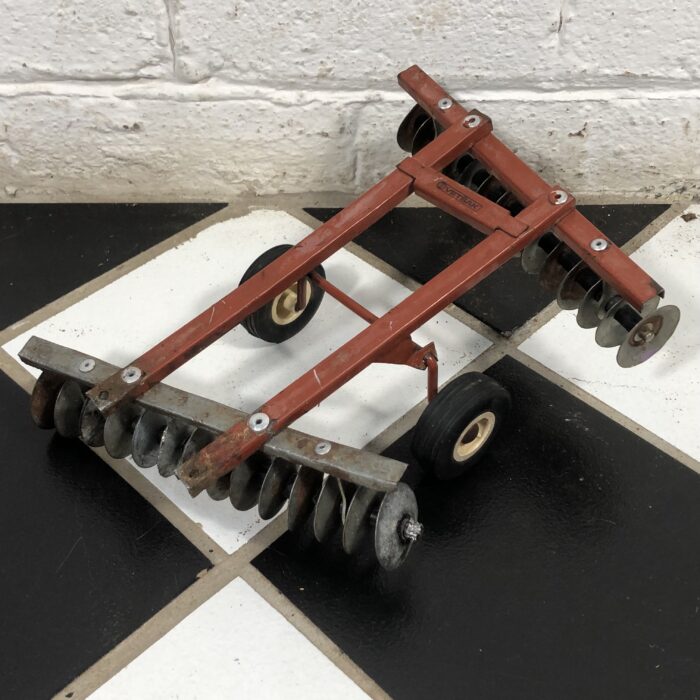 Vintage Metal Tractor & Plough Model - Image 6