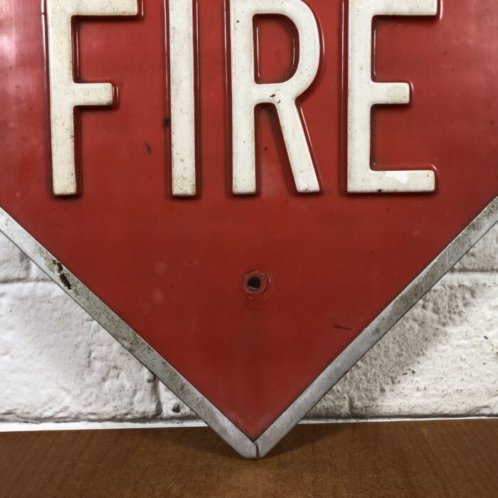 Vintage 'Fire' Sign - Image 5