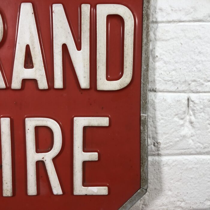 Vintage 'Fire' Sign - Image 4