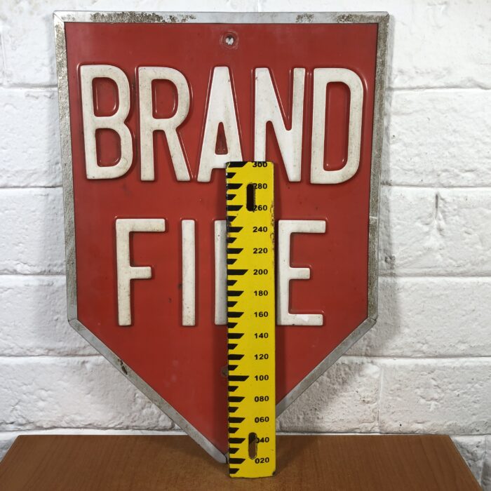 Vintage 'Fire' Sign - Image 7