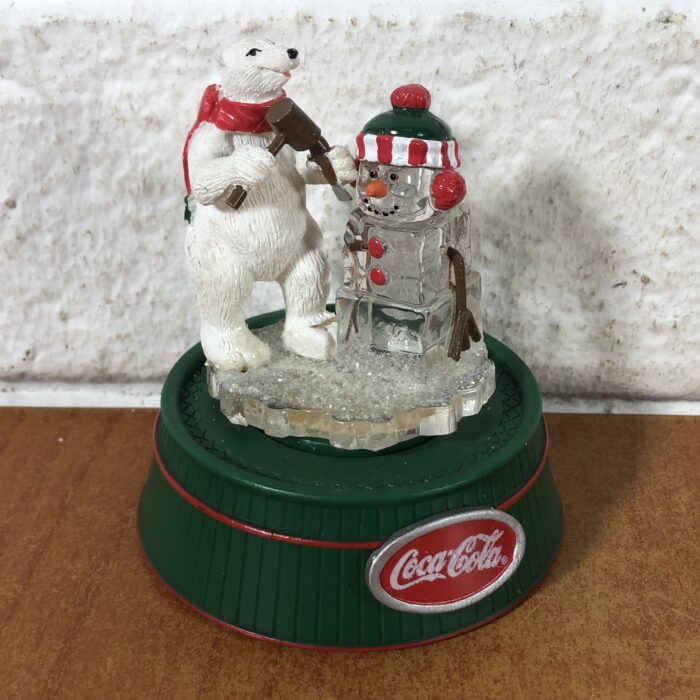 Lot 39: Coca Cola Battery-Operated Rotating Polar Bear Ornaments - Image 2