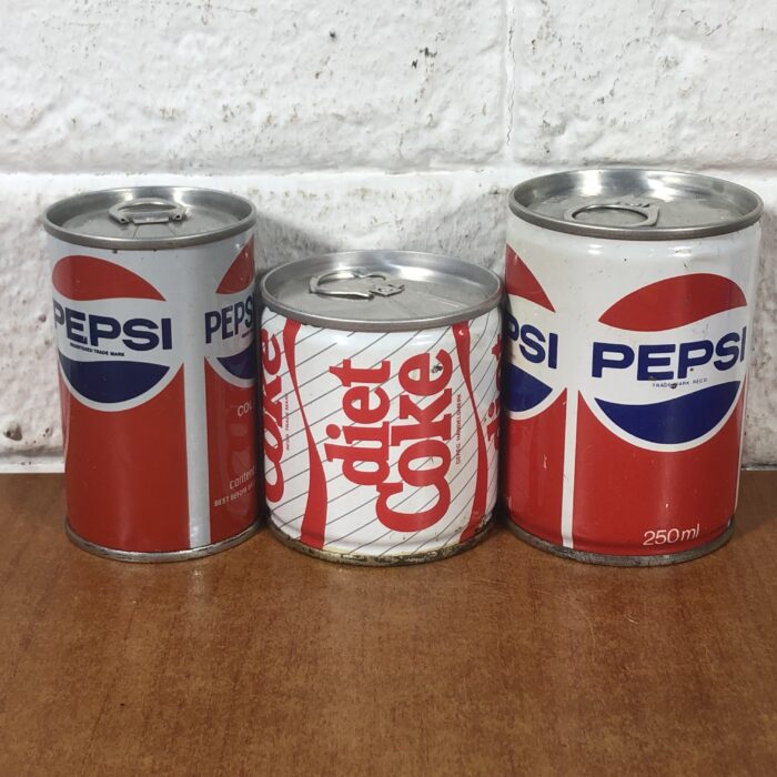 Lot 33: Vintage Pepsi & Diet Coke Cans