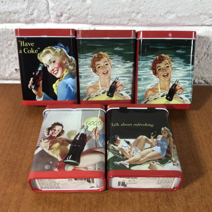 Lot 1: Coca Cola Cigarette Tins