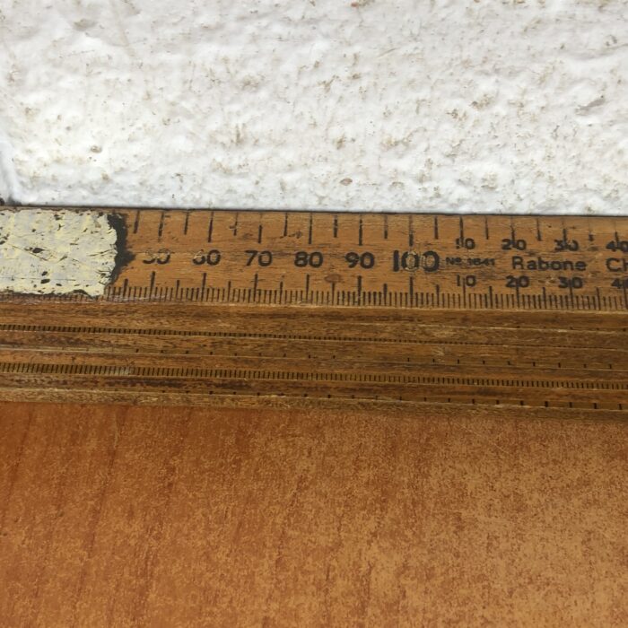 LARGE Vintage Rabone Chesterman Wooden 100m Fold-Out Ruler - Image 3