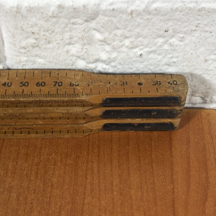 LARGE Vintage Rabone Chesterman Wooden 100m Fold-Out Ruler - Image 6