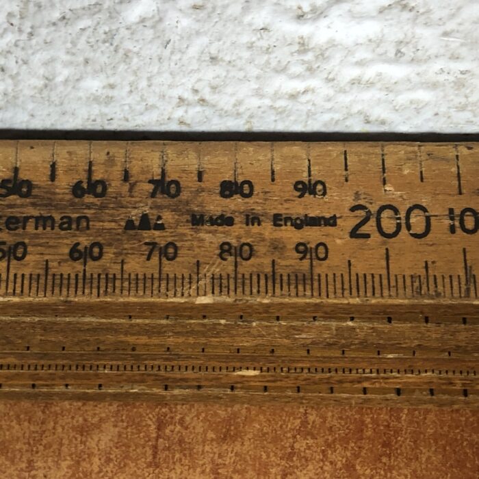 LARGE Vintage Rabone Chesterman Wooden 100m Fold-Out Ruler - Image 5