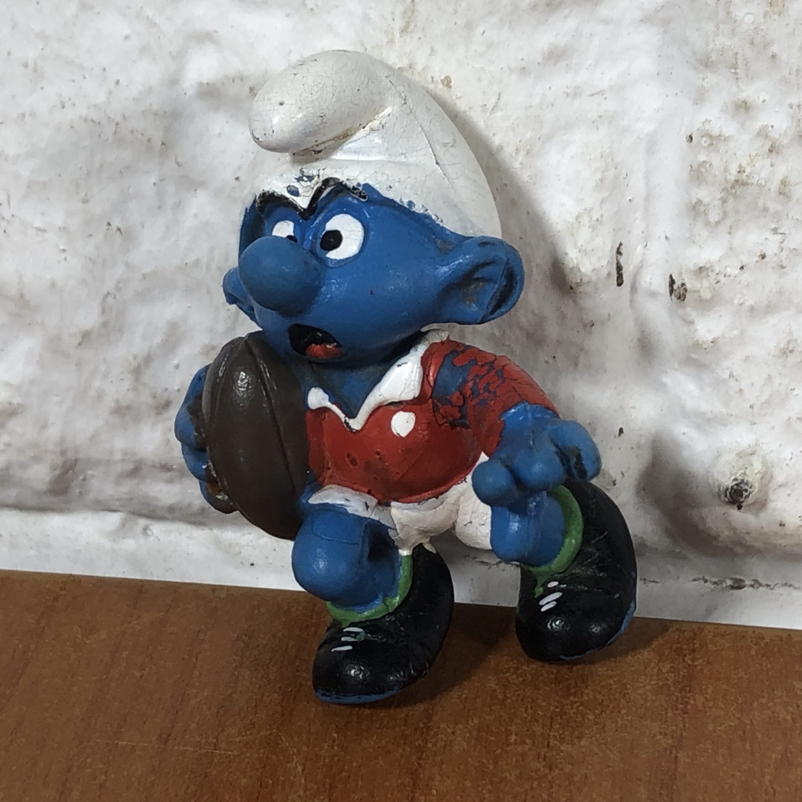 1980 - SCHTROUMPF Clown souriant - SMURF smiling - SCHLUMPF - Schleich