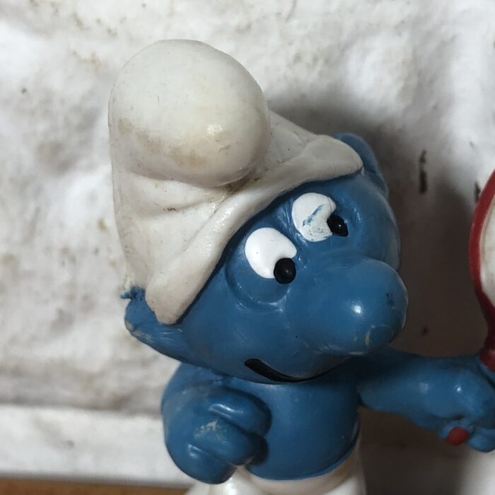 Vintage Peyo Vanity Smurf Figurine (Made in West Germany) - Image 2