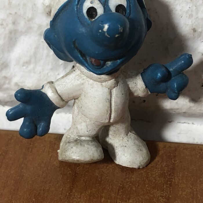 Vintage Peyo Astro Smurf Figurine (Made in Hong Kong) - Image 3