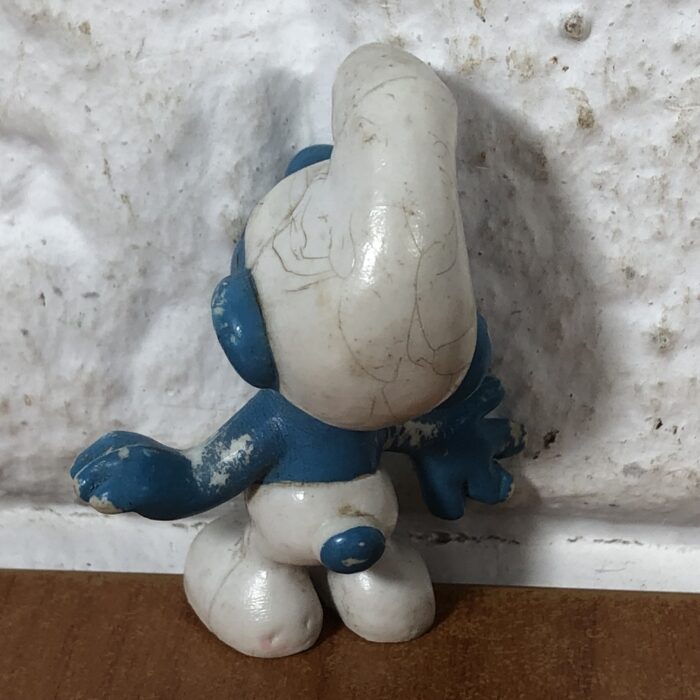 Vintage Peyo Brainy Smurf Figurine (Made in West Germany) - Image 5