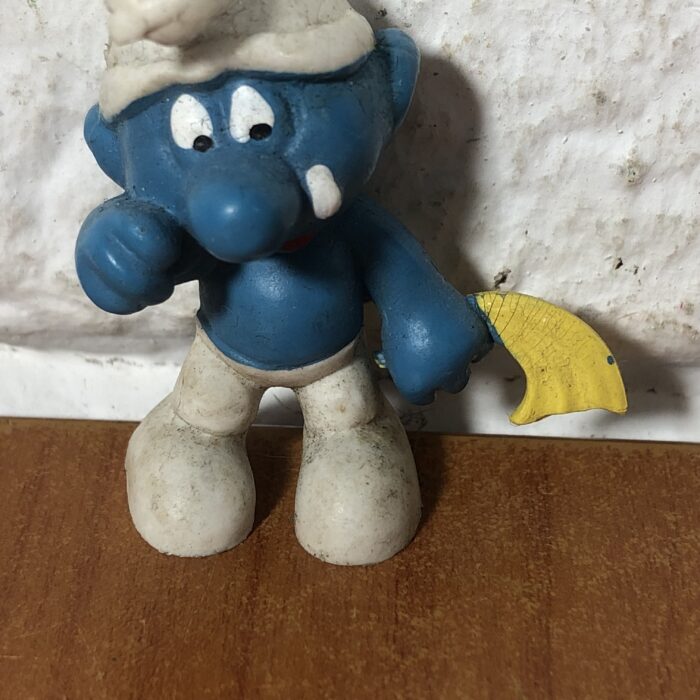 Vintage Peyo Crying Smurf Figurine (Made in West Germany) - Image 4