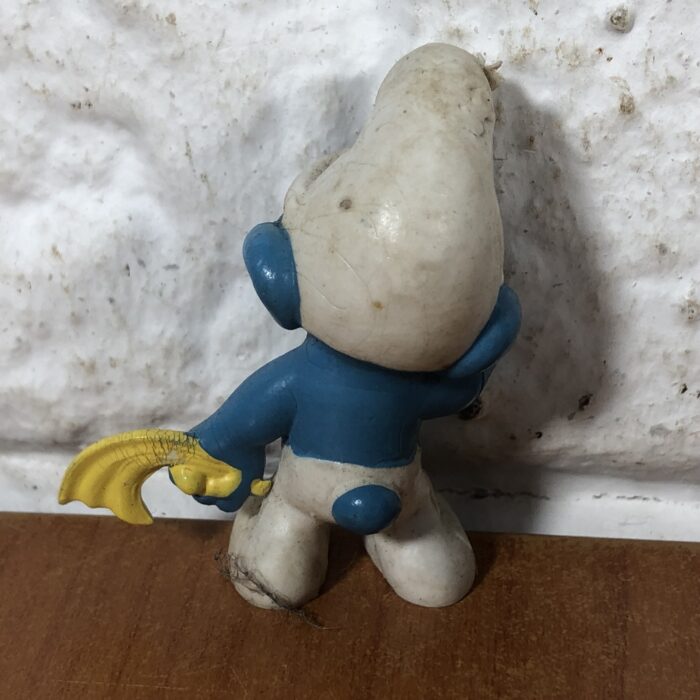 Vintage Peyo Crying Smurf Figurine (Made in West Germany) - Image 6