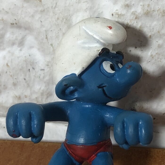 Vintage 1980 Peyo Windsurfer Smurf Figurine (Made in West Germany) - Image 2