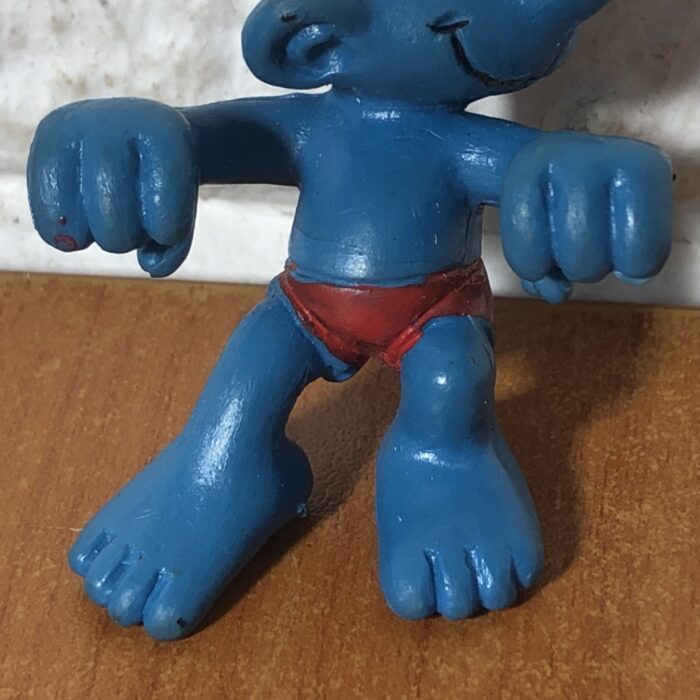 Vintage 1980 Peyo Windsurfer Smurf Figurine (Made in West Germany) - Image 3