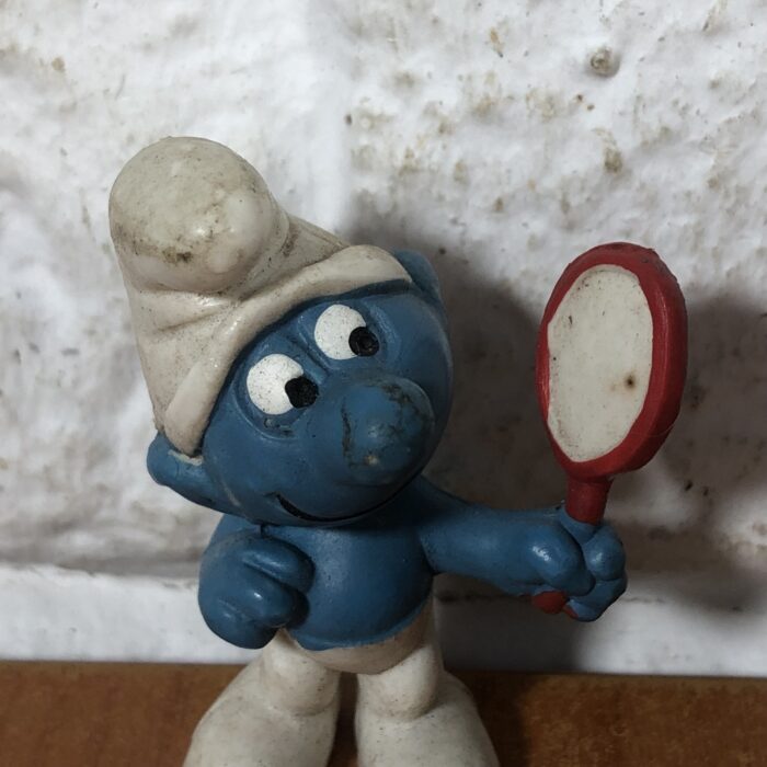 Vintage Peyo Vanity Smurf Figurine (Made in West Germany) - Image 2