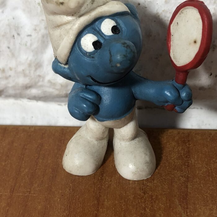 Vintage Peyo Vanity Smurf Figurine (Made in West Germany) - Image 3