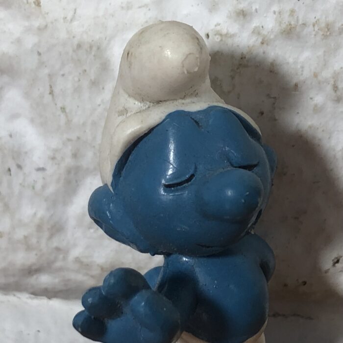 Vintage Peyo Shy Smurf Figurine (Made in West Germany) - Image 2