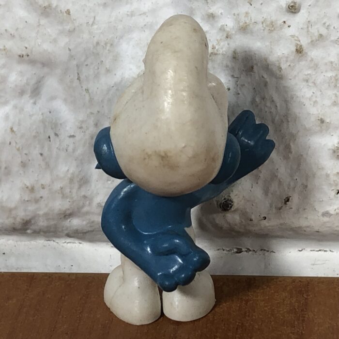 Vintage Peyo Shy Smurf Figurine (Made in West Germany) - Image 5