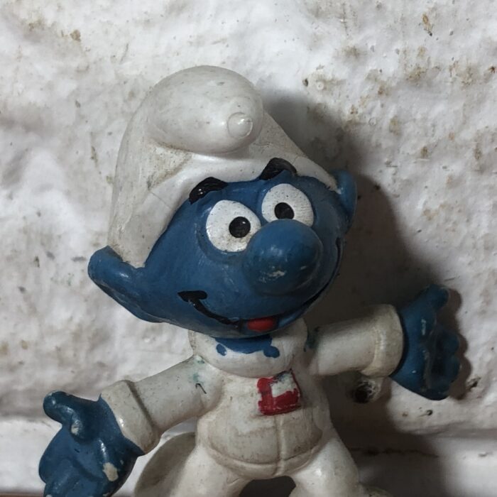 Vintage Peyo Astro Smurf Figurine (Made in West Germany) - Image 2