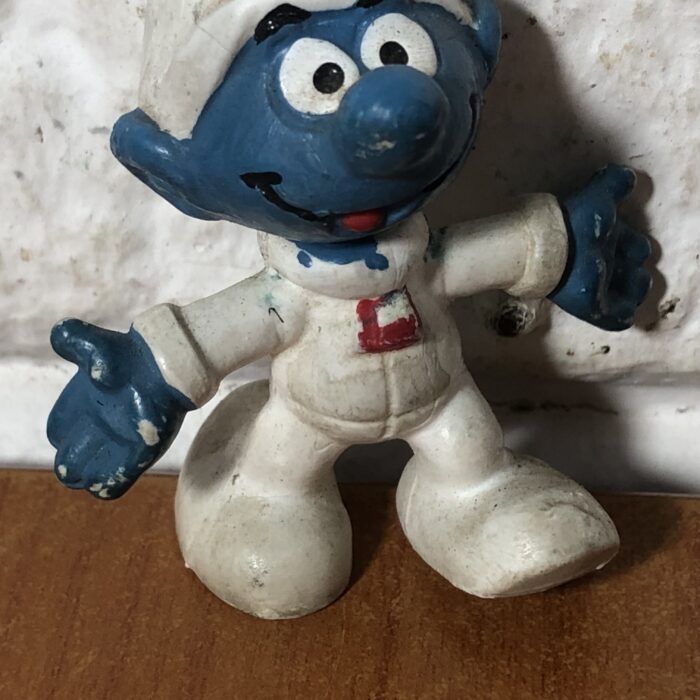 Vintage Peyo Astro Smurf Figurine (Made in West Germany) - Image 3