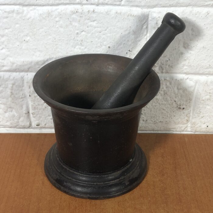 Vintage Cast Iron Mortar & Pestle