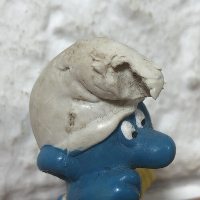 Vintage Peyo Crying Smurf Figurine (Made in West Germany) - Image 2