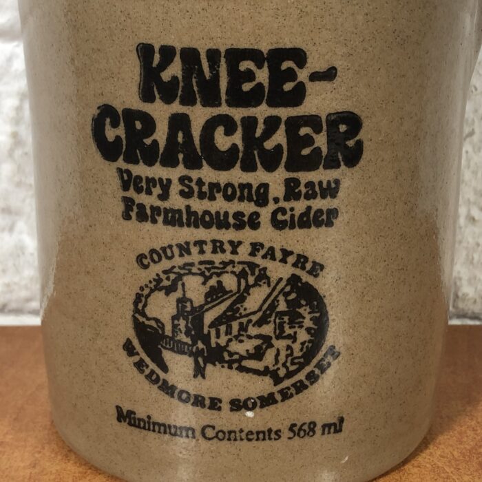 Vintage Knee-Cracker Cider Stoneware Bottle (Made in England) - Image 3