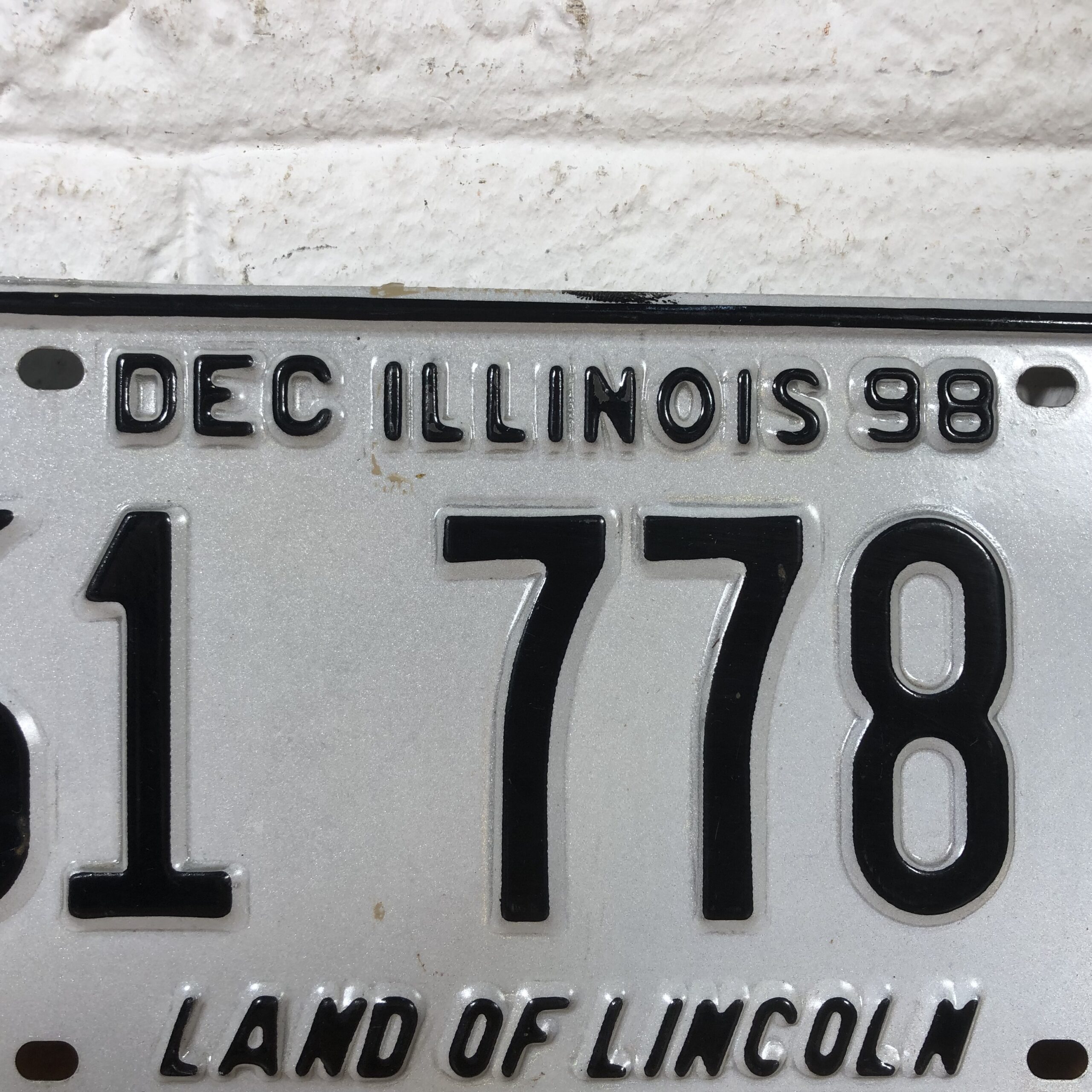 USA 'Illinois' Number Plate - Image 4