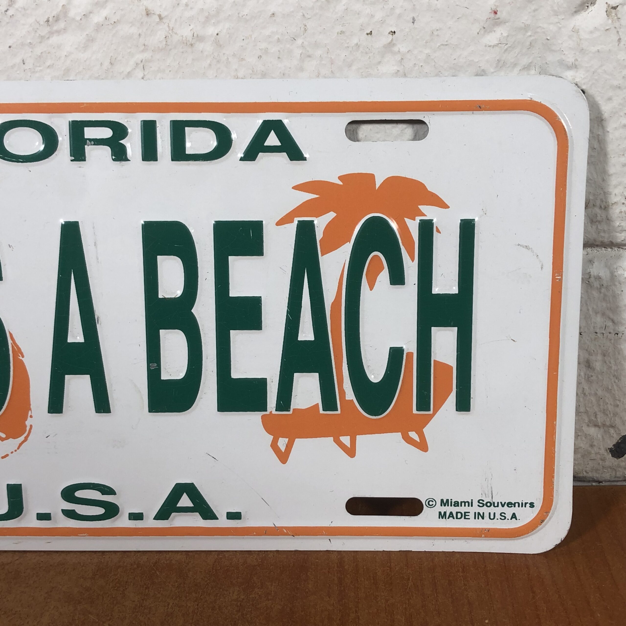 'Life's A Beach' Florida Number Plate Style Sign (Made in USA) - Image 3