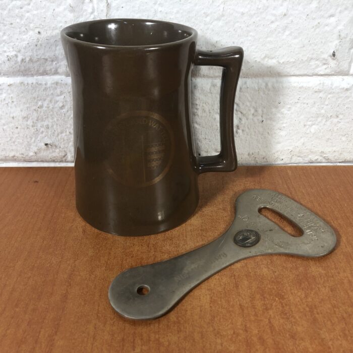 Vintage Mining Memorabilia Mug & Bottle Opener