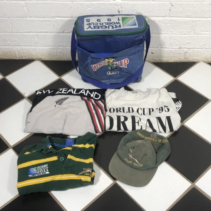 Rugby World Cup Memorabilia ~ Cooler Bag, T-Shirts & Cap