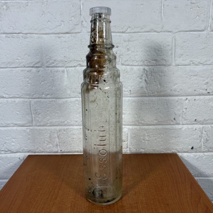 Lot 52: Vintage 1960s Essolube Glass Bottle (1 Quart) ~ Property of Anglo American Oil